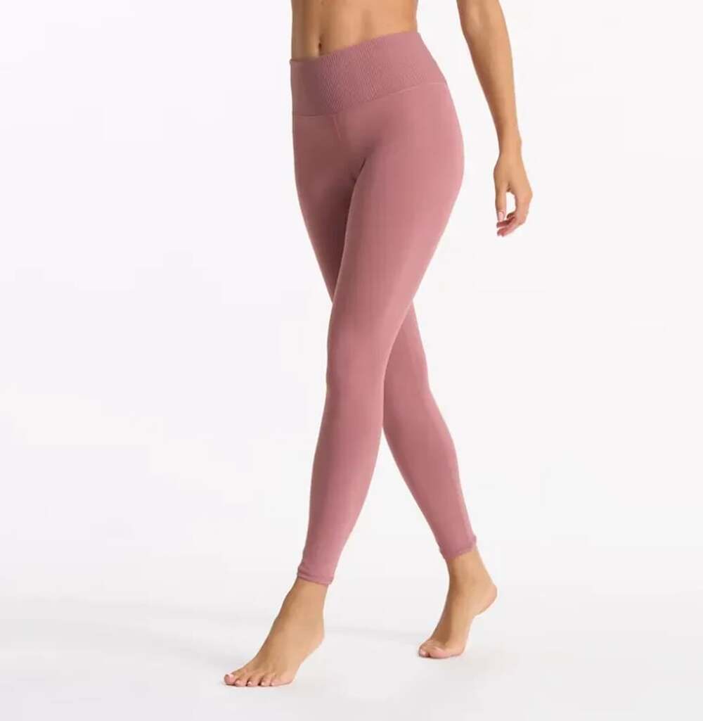 Vuori Women’s Rib Studio Legging Marsala Pink
